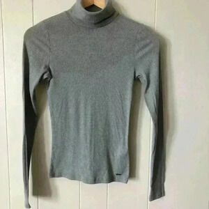 Hollister Lightweight Turtleneck Cotton Blend Top Sweater Size S